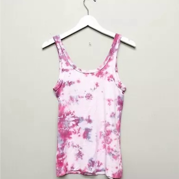 Time And Tru Tank Top M Medium 8 10 Retro UpCycled Tie Dye Sleeveless - Picture 2 of 4